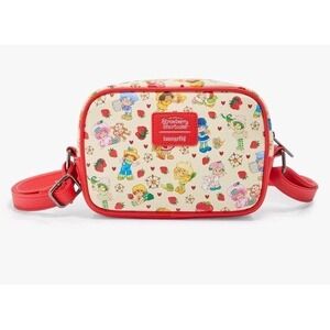 NEW Loungefly Strawberry Shortcake And Friends Allover Print Crossbody Small Bag